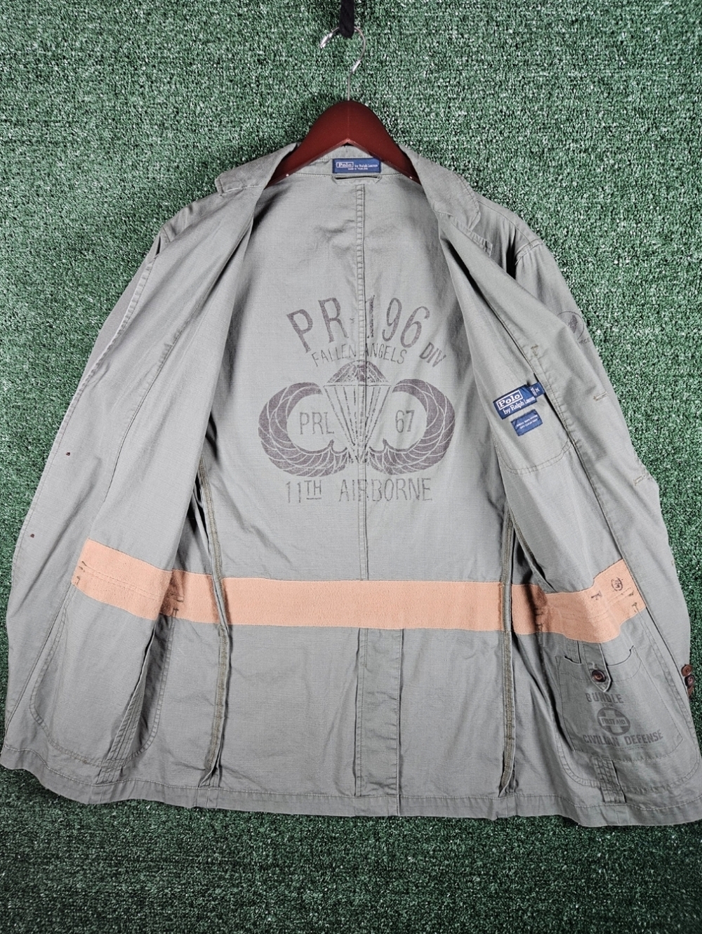 Vintage Polo by Ralph Lauren  Military Green Field Jacket / Mens Size Medium